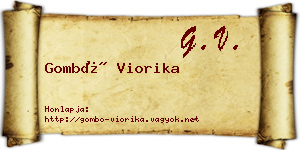 Gombó Viorika névjegykártya